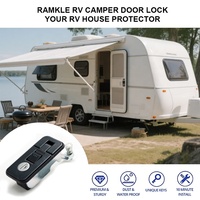 Serrure de porte à bouton-poussoir à déclenchement de grande taille, en alliage de zinc, à levier de compression, pour panneau, serrure de camion, capot, coque de camping-car