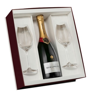 Sfrizzante e vetro senza stelo set regalo scatola di imballaggio modello promozionale festival celebrazione glitter vino e vetro regalo - Product Image 5