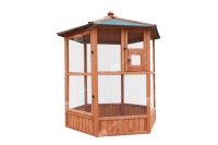 Cage à oiseaux durable, grande volière, emballage en carton bois, cages et niches pour perroquets