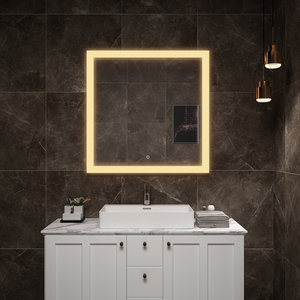 Miroirs LED muraux à intensité variable modernes personnalisés, conception graphique pour salon, hôtel, appartement, villa - Garantie de 3 ans - Product Image 1