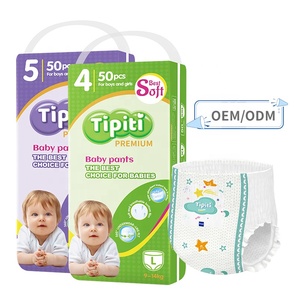 Nouvelle conception, fabricant OEM, couches-culottes jetables 3D anti-fuites en coton, matériau doux pour bébé, tailles S-XXL - Product Image 1