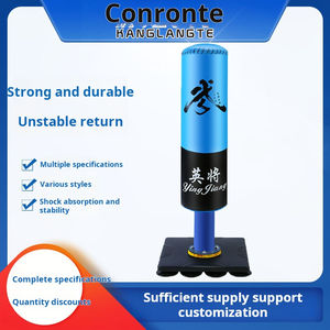 ถุงทรายชกมวยสําหรับเด็กและผู้ใหญ่ตั้งพื้น 160 ซม. นักรบสีดําและสีน้ําเงิน - Product Image 5