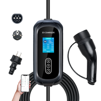 Chargeur EV portable 3,6 kW neuf 3,5 kW avec prise Schuko Type 1 & 2 GBT, contrôle par application