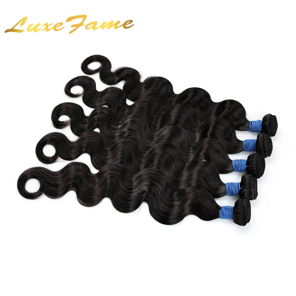 Body Wave Bundles Human Hair Brazilian Hair Weave Bundles 1 Bundle Deals Human Hair Extensions Natural & Jet Black