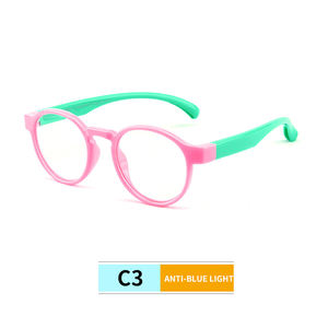 新しいファッションユニセックスTPEEキッズベビーブルーライトカットメガネフレーム、子供と幼児向けの柔軟なブルーライトカットメガネ - Product Image 5