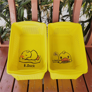 B.Duck Plastic Storage <b>Baskets</b> 31x21x12cm Rectangle <b>Stackable</b> For Kitchen Desktop Organizing - Product Image 4