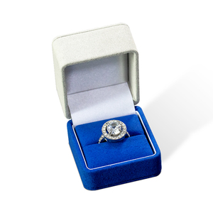 Newly Designed Customized Color Square Pattern Printed Velvet <b>Jewelry</b> Box for Ring Pendant Set <b>Display</b> Popular Style - Product Image 6