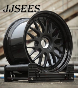 JJSEES Jantes forgées sur mesure en 2 parties 5X130 pour Porsche 911 992 997 <span class=keywords><strong>996</strong></span> <span class=keywords><strong>GT3</strong></span> 19 20 21 22 pouces en alliage noir - Product Image 4