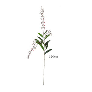 Fleurs artificielles de jasmin suspendues en soie, poudre blanche, longues tiges, décorations pour mariage et maison - Product Image 4