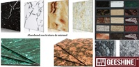 Panel Compuesto de Aluminio con Grano de Mármol ACP/ACM de 3 mm, Paneles Decorativos para Paredes Interiores