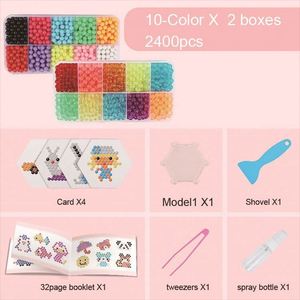 2400pcs DIY Magic <b>Beads</b> <b>Set</b> Educational Water Mist Playdough & Slime Toy for Kids Girls Puzzle & Crafts for Children - Product Image 2
