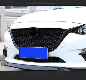 <b>For</b> 3 Axela 2014 2015 2016 Front <b>Grille</b> Facelift Upper Bumper Intake Hood <b>Mesh</b> Replace Center Grid Honeycomb Style - Product Image 4