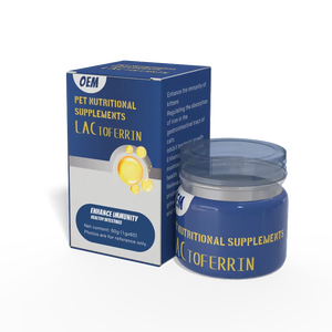 Capsules de comprimés de lactoferrine aromatisés personnalisés pour chiens chats suppléments pour le système immunitaire sain avec utilisation efficace du fer - Product Image 1
