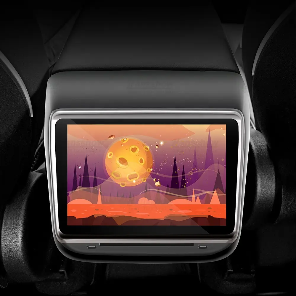 Hansshow Model 3/Y 7.2" Rear Entertainment System Touch Screen Display For Tesla Play Games & Watch Movies Apple Car Play