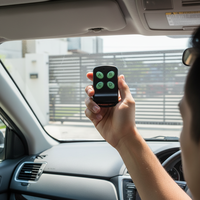 Télécommande universelle 433 MHz à code d'apprentissage pour portail, contrôleur de lumière de porte de garage avec puce EV1527