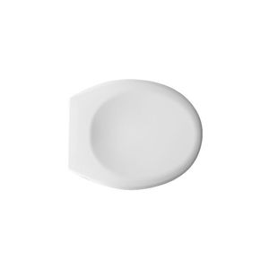 D051 Siège de toilette blanc à double charnière thermoformé à fermeture douce pour usage domestique en salle de bain - Polyvalent, incluant MDF, bambou, plastique, urée - Product Image 1