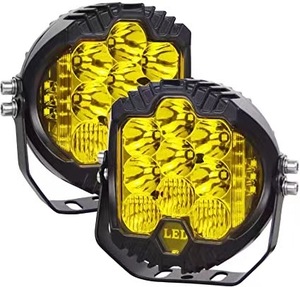 Foco reflector de 14 cm, 5 pulgadas, 50W, <span class=keywords><strong>Combo</strong></span> IP67 DC 10-30V, color amarillo ámbar, luz LED de trabajo, venta directa de fábrica - Product Image 6