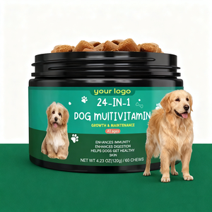 Integratori Multivitaminici e Probiotici <span class=keywords><strong>per</strong></span> <span class=keywords><strong>Cani</strong></span>, Compresse Masticabili <span class=keywords><strong>per</strong></span> Digestione, Articolazioni e Salute Intestinale, Supplementi Vitaminici <span class=keywords><strong>per</strong></span> Animali Domestici - Product Image 1