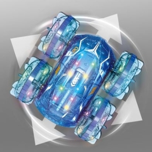 <span class=keywords><strong>KS</strong></span> 2.4G Amphibie RC Voiture 5 Canaux Double Face Stunt Véhicule Avec Lumières Colorées Étanche 360 Flips Rotation Voiture - Product Image 6