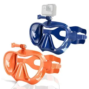 Logo personalizzato attrezzatura subacquea professionale occhialini da snorkeling set di maschere per immersione con lenti Set di snorkeling per maschera da apnea
