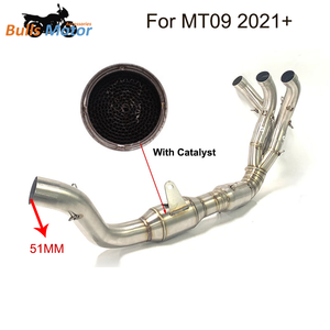 Escape para Yamaha MT09 FZ09 Header Pipe <span class=keywords><strong>2021</strong></span> + MT <span class=keywords><strong>09</strong></span> Tubo de escape Acero inoxidable <span class=keywords><strong>FZ</strong></span> <span class=keywords><strong>09</strong></span> Colector - Product Image 5