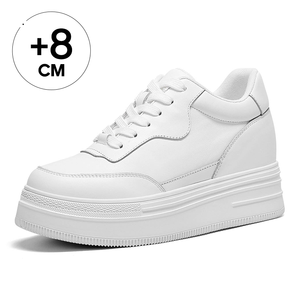 Nouveau cuir véritable femmes chaussures ascenseur unisex 36-46 plus taille conception de mode classique nu couleur hauteur augm - Product Image 1