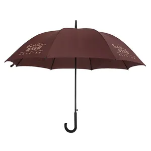 25英寸菲律宾黑色金属框架酒店标志品牌廉价直伞