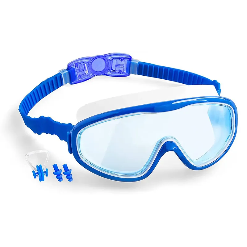 अमेज़न गर्म आरामदायक प्रशिक्षण थोक बहु-रंग व्यापक दृष्टि तैराकी चश्मे काले चश्मे