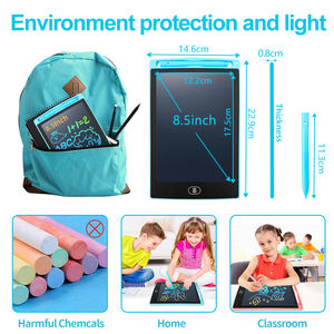 Tablette de Dessin Professionnelle 8,5 Pouces à Écran LCD Couleur - Bloc d'Écriture Numérique Effaçable pour Fournitures Scolaires Enfants et Enseignement en Ligne - Product Image 2