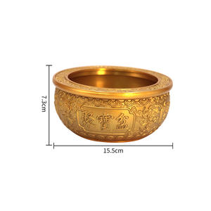 Grand bol en cuivre Feng Shui avec des motifs personnalisables pour la maison et le bureau - Product Image 2