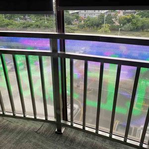 Hoch transparenter flexibler Stick auf dem Glas für die Werbung Billboard DC5V <span class=keywords><strong>LED</strong></span> Transparent Film <span class=keywords><strong>Screen</strong></span> - Product Image 3