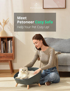 Luxury Small Cat Nest Cozy <strong>Pet</strong> <strong>Sofa</strong> with Cooling &amp; Heating Remote Control Heated Custom Bed Couch App Controlled Animal Pattern - Product Image 5