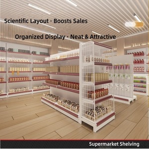 Estanterí<span class=keywords><strong>a</strong></span> Metálica de Góndola para Montaje en Pared, para Supermercados y Tiendas de Abarrotes, Exhibidor de Equipos - Product Image 6