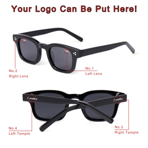 Солнцезащитные очки из высококачественного ацетата с поляризацией, новейшая дизайнерская модель в стиле ретро, винтажные люксовые очки - Product Image 2