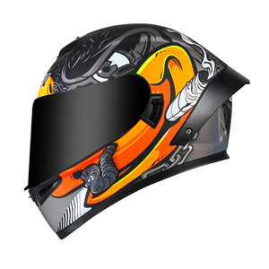 <span class=keywords><strong>Casque</strong></span> graphique intégral de qualité haut de gamme en <span class=keywords><strong>casque</strong></span> de <span class=keywords><strong>moto</strong></span> prédateur gris noir mat - Product Image 4