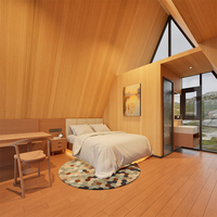 Kawagebo Kamp (KK) S350 35 ㎡   Casa Triangular de Lujo, Pequeña Casa Prefabricada Modular en Forma de A, Villa de Acero, Casa Móvil