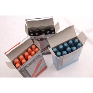 ปากกามาร์คเกอร์ชนิดน้ำมันเฉน บัง หมึกถาวร สีดำ แดง น้ำเงิน ปลอกพีวีซี หัวแบน ใช้สำหรับทำเครื่องหมายสินค้า - Product Image 2