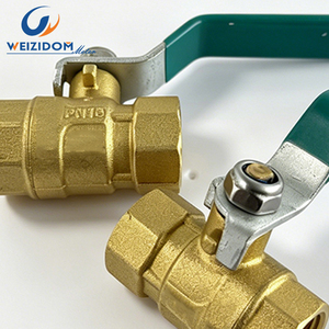 Robinet à bille manuel en laiton DN15-<span class=keywords><strong>50</strong></span> 1/2-2 pouces, filetage interne BSP NPT ISO 228, haute température -20-110°C, pour tuyauterie industrielle - Product Image 1