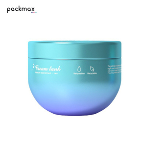 Pot en aluminium brillant coloré sur mesure pour masque capillaire, crème pour le visage, lotion corporelle - Boîte pour crème hydratante intense - Product Image 1