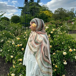 2025 personnalisé meilleure vente Premium élégant à la mode imprimé Modal Hijab nouveau Design respirant doux musulman Modal Hijab - Product Image 5