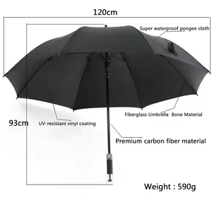 Luxury Straight Big <strong>Large</strong> Sport Custom logo Printing UV Golf <strong>Umbrella</strong> with Silver Handle - Product Image 3