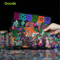Goode 16oz PET Tumbler Cup Wraps UV DTF pour transfert imprimé dessin animé, étanche, anti-rayures, cadeau Fête des Pères pour hommes et famille