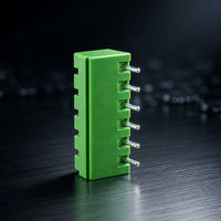 Connecteur mâle pour carte de circuit imprimé (PCB) à bornier enfichable vert, multipositions 2P 3P 4P 5P 6P 7P 9P