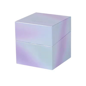 Boîte <span class=keywords><strong>d</strong></span>'échantillons de parfum holographique haut de gamme avec couvercle rabattable, en matériaux recyclés et revêtement UV, pour flacons de parfum et sérums cosmétiques - Product Image 4
