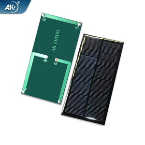 AK แผงโซลาร์60MA สี่เหลี่ยมขนาดเล็ก<span class=keywords><strong>12V</strong></span> 110X55mm อีพ็อกซี่ประสิทธิภาพ20% CE ROHS สำหรับชาร์จแบตเตอรี่พลังงานธนาคารไฟ LED - Product Image 1