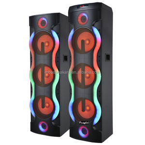 Échantillon gratuit 120W Haut-parleur de fête haute puissance Son surround 3D Lumière LED colorée Connectivité WiFi pour DJ Scène Karaoké en plein air - Product Image 4