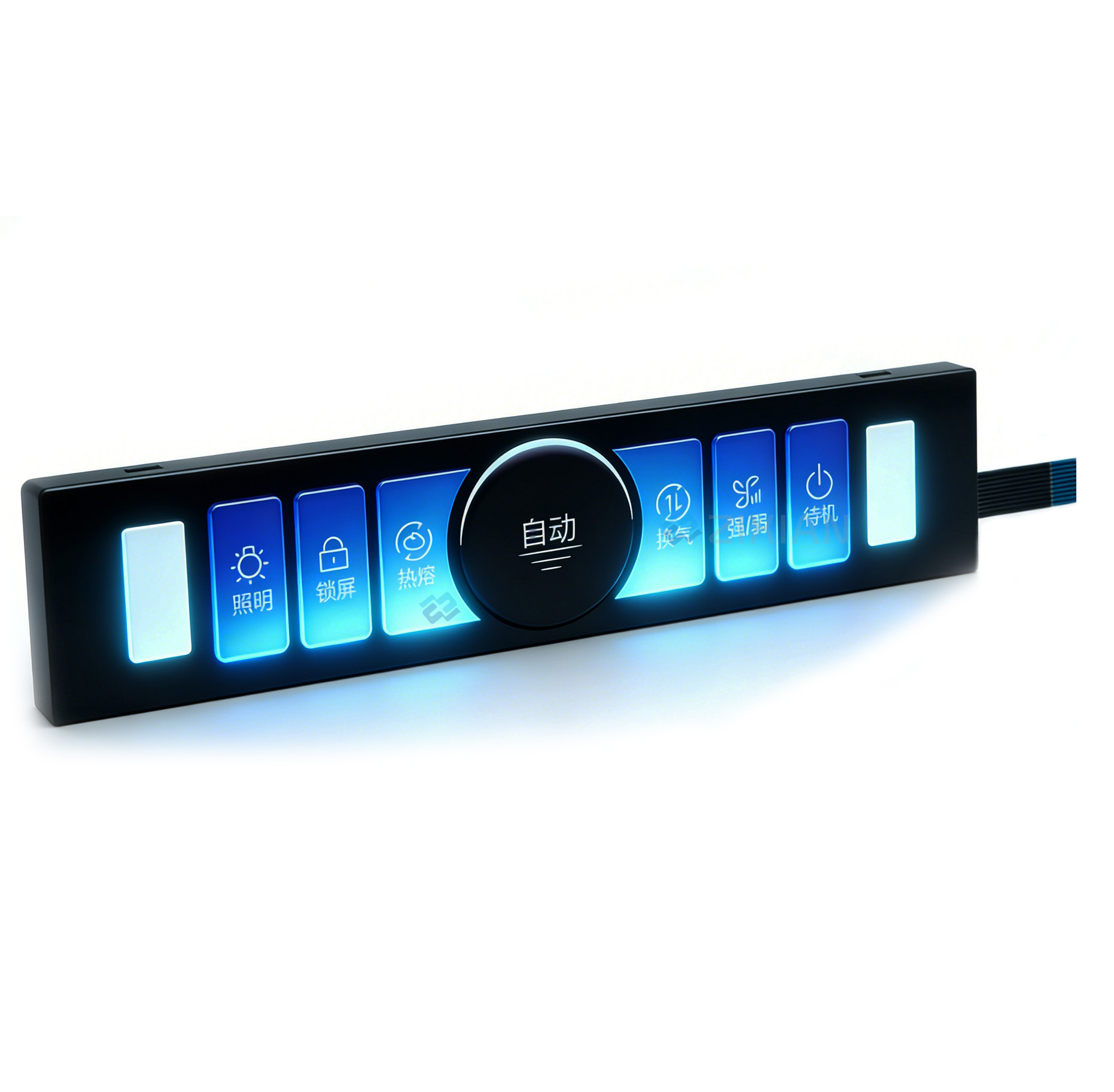 OEM Universal Home Appliance Range Hood Surface Mount Control Interface Capacitive Touch Switch Panel