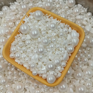 Perles d'arrosage Décorations de gâteaux blancs Perles de sucre comestibles pour gâteaux Perles comestibles roses pour pâtisserie pour décoration de boulangerie Ingred - Product Image 2