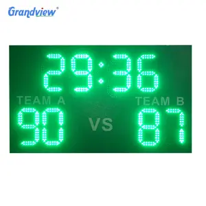 בסיטונאות ציון לוח בדמינטון-מקורה חיצוני אלקטרוני Led דיגיטלי לוח תוצאות כדורסל טניס כדורגל בדמינטון LED תצוגת ספורט מכונאי Scorebooard