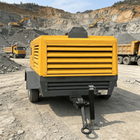 Compresseur d'air portable diesel à vis Atlas-Copco XAVS196 haute pression 13,8 bar 118 kW